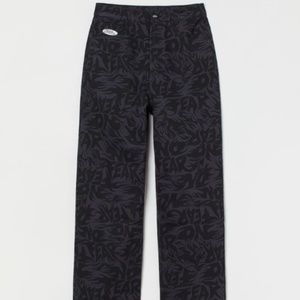 NO FEAR H&M WIDE LEG TWILL PANTS
